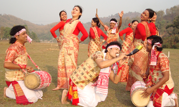 Assam bihu dance